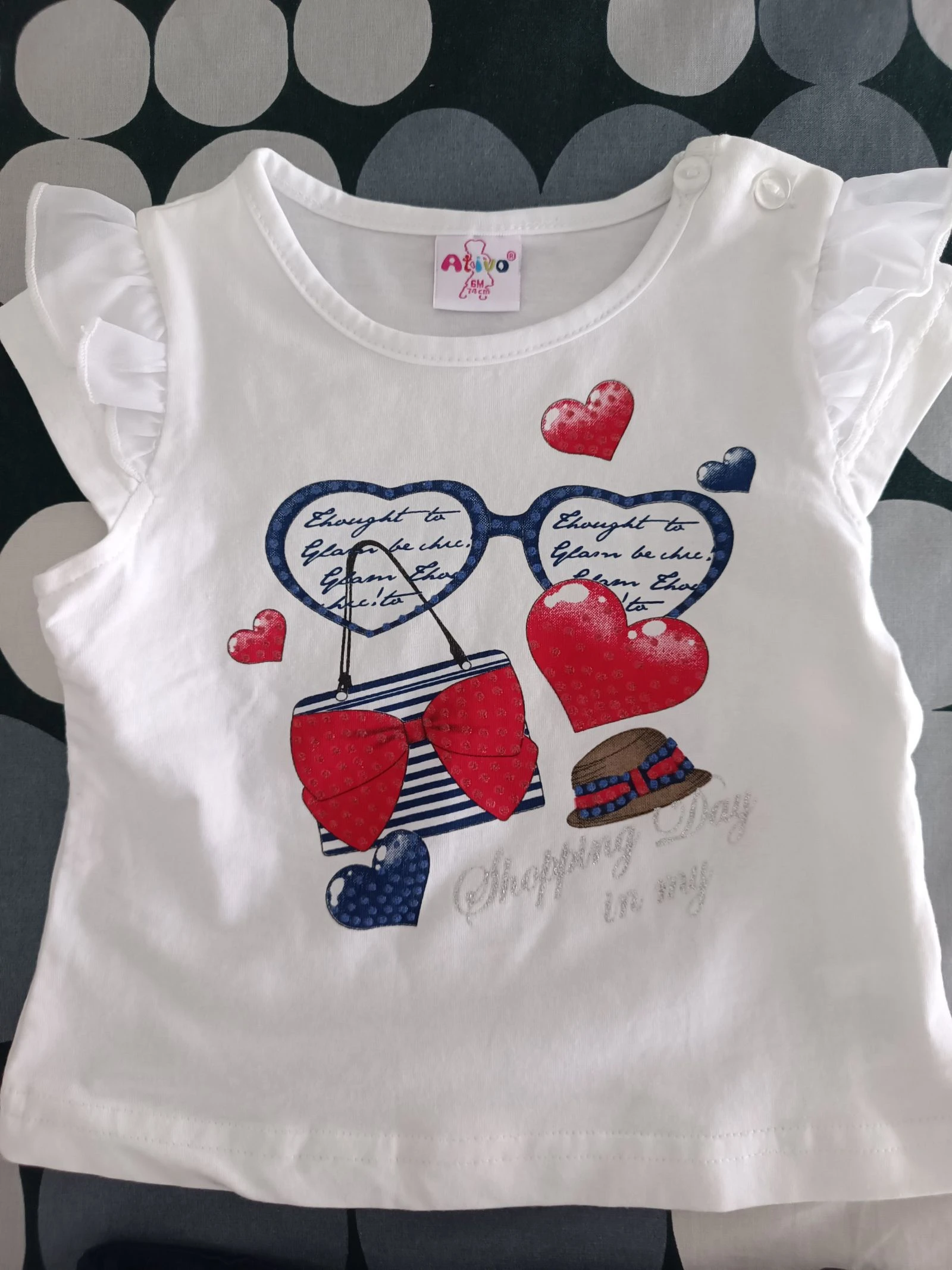 Conjunto Ativo 6 meses - Camiseta y Pantalones Cortos Azul Marino 💙 – photo 3